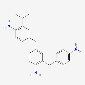 molecular formula C23H27N3 B12673156 4-((4-Amino-3-isopropylphenyl)methyl)-2-((4-aminophenyl)methyl)aniline CAS No. 93859-44-0