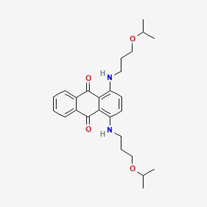 molecular formula C26H34N2O4 B12673169 1,4-[(3-(1-Methylethoxy)propyl]amino]anthraquinone CAS No. 83249-34-7