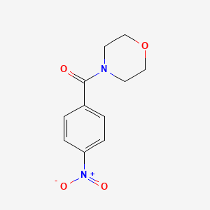 molecular formula C11H12N2O4 B1267317 吗啉（4-硝基苯基）甲酮 CAS No. 5397-76-2