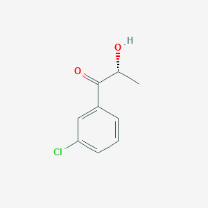 molecular formula C9H9ClO2 B126732 (2R)-1-(3-Chlorophenyl)-2-hydroxypropan-1-one CAS No. 291275-46-2