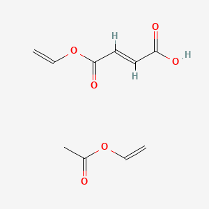 molecular formula C10H12O6 B12673204 (E)-4-ethenoxy-4-oxobut-2-enoic acid;ethenyl acetate CAS No. 72828-12-7