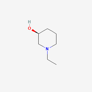 molecular formula C7H15NO B12673208 1-Ethyl-3-piperidinol, (S)- CAS No. 98584-61-3
