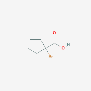 molecular formula C6H11BrO2 B1267322 2-溴-2-乙基丁酸 CAS No. 5456-23-5