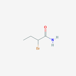molecular formula C4H8BrNO B1267324 2-Bromobutanamide CAS No. 5398-24-3