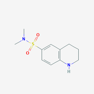 molecular formula C11H16N2O2S B1267326 n,n-Dimethyl-1,2,3,4-tetrahydroquinoline-6-sulfonamide CAS No. 5455-83-4