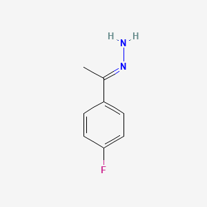 molecular formula C8H9FN2 B12673265 Ethanone, 1-(4-fluorophenyl)-, hydrazone CAS No. 93480-06-9