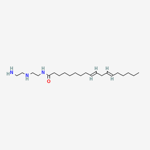 molecular formula C22H43N3O B12673324 N-[2-[(2-Aminoethyl)amino]ethyl]octadeca-9,12-dien-1-amide CAS No. 93893-33-5