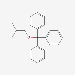 molecular formula C23H24O B12673340 Isobutyl trityl ether CAS No. 42777-73-1