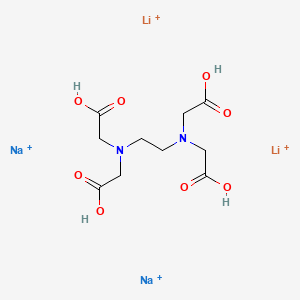 molecular formula C10H16Li2N2Na2O8+4 B12673347 Dilithium disodium N,N'-ethylenebis(N-(carboxylatomethyl)aminoacetate) CAS No. 71486-52-7