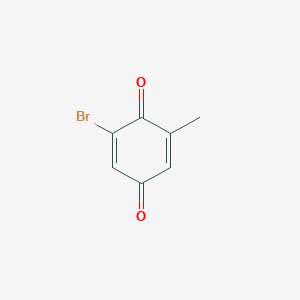 molecular formula C7H5BrO2 B1267339 2-Bromo-6-methylcyclohexa-2,5-diene-1,4-dione CAS No. 6293-55-6