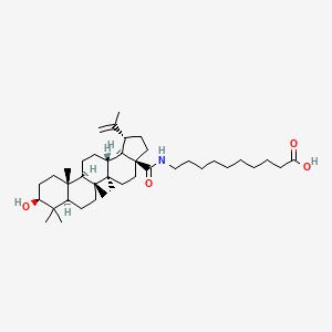 molecular formula C40H67NO4 B12673391 Decanoic acid, 10-(((3beta)-3-hydroxy-28-oxolup-20(29)-en-28-yl)amino)- CAS No. 150840-30-5