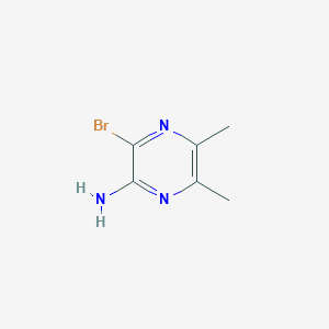 molecular formula C6H8BrN3 B1267340 3-溴-5,6-二甲基吡嗪-2-胺 CAS No. 6294-69-5
