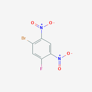 molecular formula C6H2BrFN2O4 B1267341 1-Bromo-5-fluoro-2,4-dinitrobenzene CAS No. 400-91-9