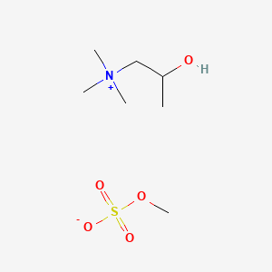 molecular formula C7H19NO5S B12673418 (2-Hydroxypropyl)trimethylammonium methyl sulphate CAS No. 93893-83-5