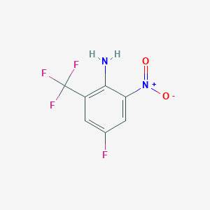 B1267343 4-Fluoro-2-nitro-6-(trifluoromethyl)aniline CAS No. 344-29-6