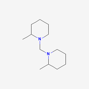 molecular formula C13H26N2 B12673440 1,1'-Methylenebis(2-methylpiperidine) CAS No. 63963-55-3
