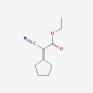 molecular formula C10H13NO2 B1267345 Ethyl cyano(cyclopentylidene)acetate CAS No. 5407-83-0