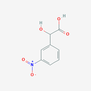 molecular formula C8H7NO5 B1267348 2-Hydroxy-2-(3-nitrophenyl)acetic acid CAS No. 42164-79-4