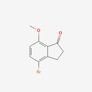 molecular formula C10H9BrO2 B1267349 4-Bromo-7-methoxy-2,3-dihydro-1h-inden-1-one CAS No. 5411-61-0