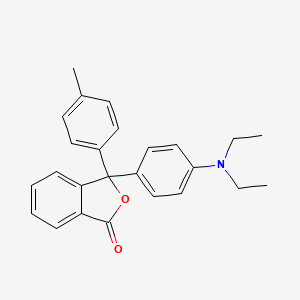 molecular formula C25H25NO2 B12673550 3-(4-(Diethylamino)phenyl)-3-(p-tolyl)phthalide CAS No. 84083-17-0