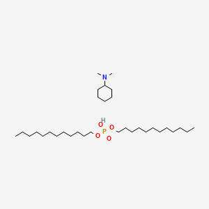 molecular formula C24H51O4P.C8H17N<br>C32H68NO4P B12673557 Einecs 282-465-1 CAS No. 84215-59-8
