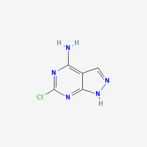 molecular formula C5H4ClN5 B1267356 6-Chloro-1h-pyrazolo[3,4-d]pyrimidin-4-amine CAS No. 5417-78-7