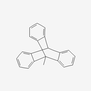 molecular formula C21H16 B12673564 9,10(1',2')-Benzenoanthracene, 9,10-dihydro-9-methyl- CAS No. 793-39-5