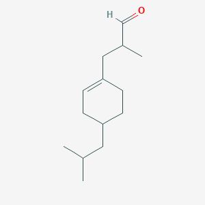 molecular formula C14H24O B12673581 4-(1,1-Dimethylethyl)-alpha-methylcyclohexene-1-propan-1-al CAS No. 94278-42-9