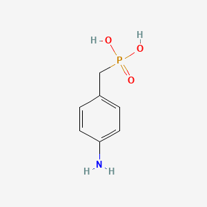 molecular formula C7H10NO3P B1267361 4-Aminobenzylphosphonic acid CAS No. 5424-27-1