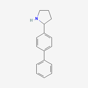 molecular formula C16H17N B1267365 2-(4-Phenylphenyl)pyrrolidine CAS No. 5424-66-8