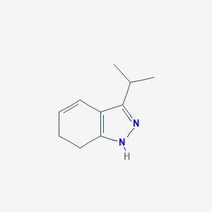 B126737 3-Isopropyl-6,7-dihydro-1H-indazole CAS No. 155590-23-1