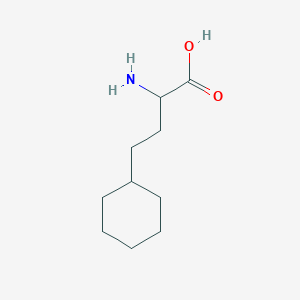 molecular formula C10H19NO2 B1267372 2-Amino-4-cyclohexylbutanoic acid CAS No. 5428-08-0