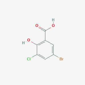 molecular formula C7H4BrClO3 B1267374 5-Bromo-3-chloro-2-hydroxybenzoic acid CAS No. 2200-85-3