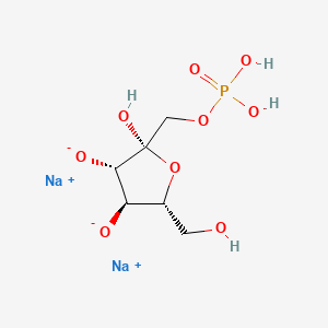 molecular formula C6H11Na2O9P B12673744 beta-D-Fructofuranose, 1-(dihydrogen phosphate), disodium salt CAS No. 99192-54-8