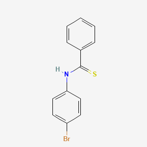 molecular formula C13H10BrNS B12673753 Benzenecarbothioamide, N-(4-bromophenyl)- CAS No. 73376-00-8