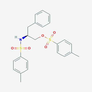 molecular formula C23H25NO5S2 B126738 N,O-Ditosyl D-Phenylalaninol CAS No. 63328-00-7