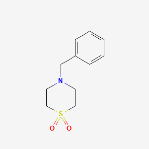 molecular formula C11H15NO2S B1267384 4-Benzylthiomorpholine 1,1-Dioxide CAS No. 26475-66-1