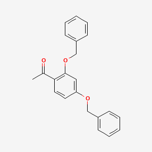 molecular formula C22H20O3 B1267387 1-(2,4-Bis(benzyloxy)phenyl)ethanone CAS No. 22877-01-6