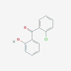 molecular formula C13H9ClO2 B126739 Benzophenone, 2pr-chloro-2-hydroxy CAS No. 55270-71-8