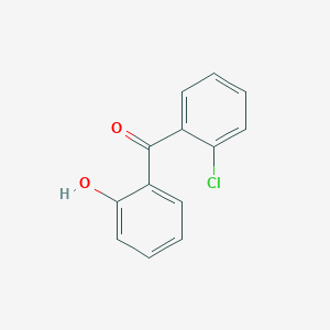 molecular formula C13H9ClO2 B126739 2-Chloro-4'-hydroxybenzophenone CAS No. 55270-71-8