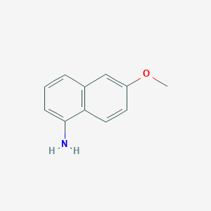 molecular formula C11H11NO B1267390 6-Methoxynaphthalen-1-amine CAS No. 5302-77-2