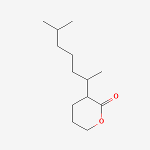 molecular formula C13H24O2 B12673906 3-(1,5-Dimethylhexyl)tetrahydro-2H-pyran-2-one CAS No. 94135-50-9