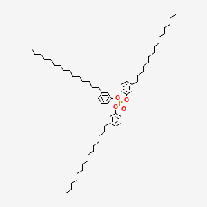 molecular formula C63H105O4P B12673927 tris(3-pentadecylphenyl) phosphate CAS No. 194497-74-0
