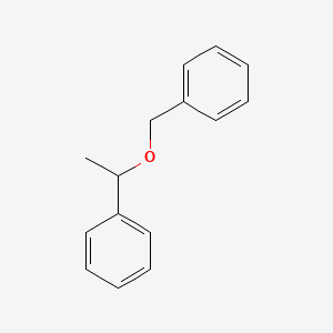 molecular formula C15H16O B12673943 Benzene, [(1-phenylethoxy)methyl]- CAS No. 2040-37-1