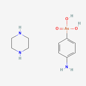 molecular formula C10H18AsN3O3 B12674024 Einecs 303-952-8 CAS No. 94232-26-5