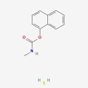 molecular formula C12H13NO2S B12674048 1-Naphthalenol, methylcarbamate, mixt. with sulfur CAS No. 65437-74-3