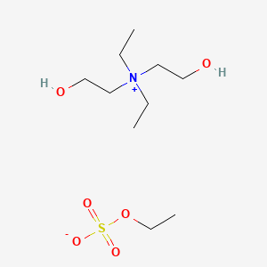 molecular formula C10H25NO6S B12674118 Diethylbis(2-hydroxyethyl)ammonium ethyl sulphate CAS No. 94213-20-4