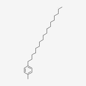 molecular formula C25H44 B12674138 p-(Octadecyl)toluene CAS No. 94135-41-8
