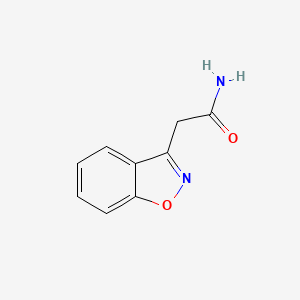 molecular formula C9H8N2O2 B1267419 1,2-苯并异噁唑-3-乙酰胺 CAS No. 23008-68-6