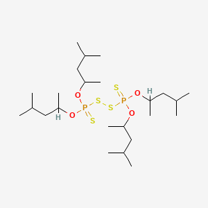 molecular formula C24H52O4P2S4 B12674208 O,O,O',O'-Tetrakis(1,3-dimethylbutyl) tetrathioperoxydiphosphorate CAS No. 93981-30-7